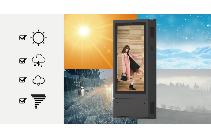 Double-sided Outdoor Kiosk